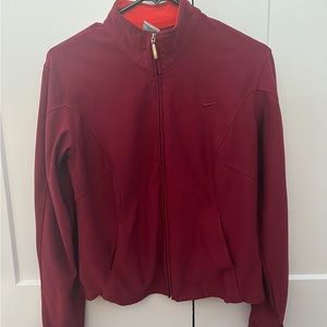 Vintage Nike Red Zip Up Jacket Womens Size M